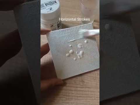 #shorts Apply Gesso to make painting surfaces smooth. Canvas preps. SUBSCRIBE for daily Art. #gesso