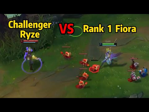 JJKING: Rank 1 Fiora vs Challenger Ryze