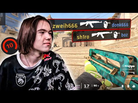 donk Plays FACEIT vs SPIRIT TEAMMATES | 4800 ELO