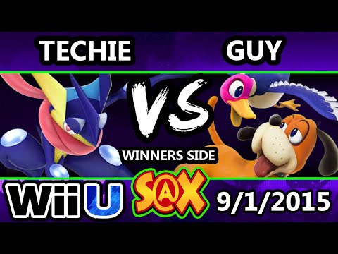 S@X 113 - Techie (Greninja) Vs. Guy (Duck Hunt) SSB4 Tournament - Smash Wii U - Smash 4