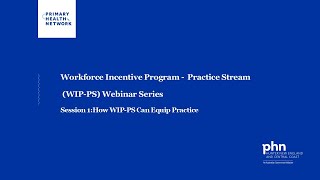 WIP - Practice Stream Session 1:How WIP can Equip your Practice