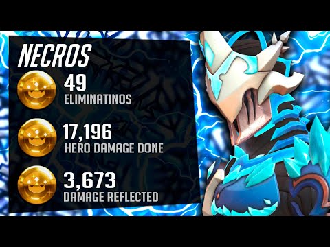 Necros OP Genji Main - 49 elims! [ Overwatch Season 33 Top 500 ]