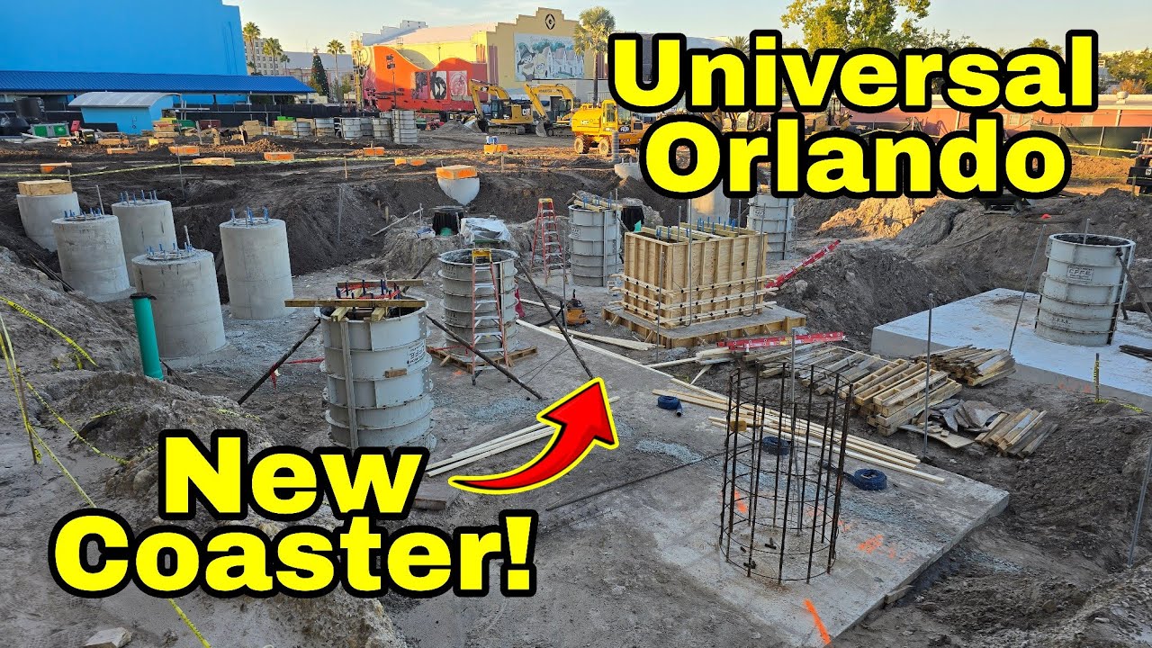 Universal Orlando Resort New Rockit Roller Coaster Replacement Construction Update & More 11.17.25
