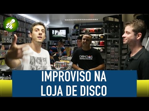 Rap de Improviso na Gringos Records com Se Liga Nessa História - Fabio Brazza