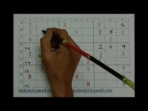 Sudoku-मुश्किल सुडोकू के लिए आसान तरीका-K S Rao (143)
