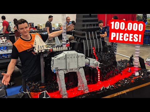 Huge LEGO Darth Vader's Castle with Interior Scenes! 100,000 Pieces