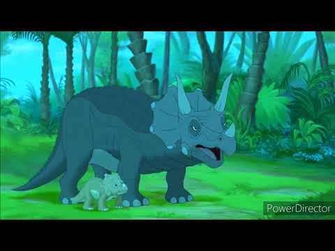sharptooth (tarzan) part 21 sharptooth saves dinosaurs/the battle of triceratops/ topsy's death
