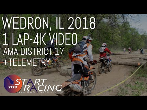 AMA District 17, Hare Scramble Race, Wedron (Fox Valley Off Road) IL, 4k 2018 1 Lap