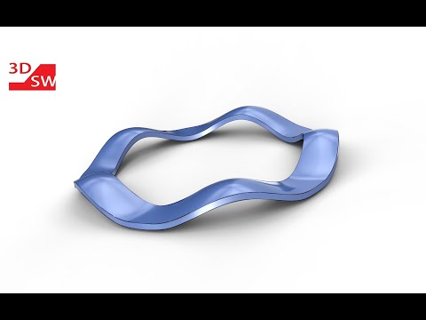 How to make a wave spring washer in solidworks