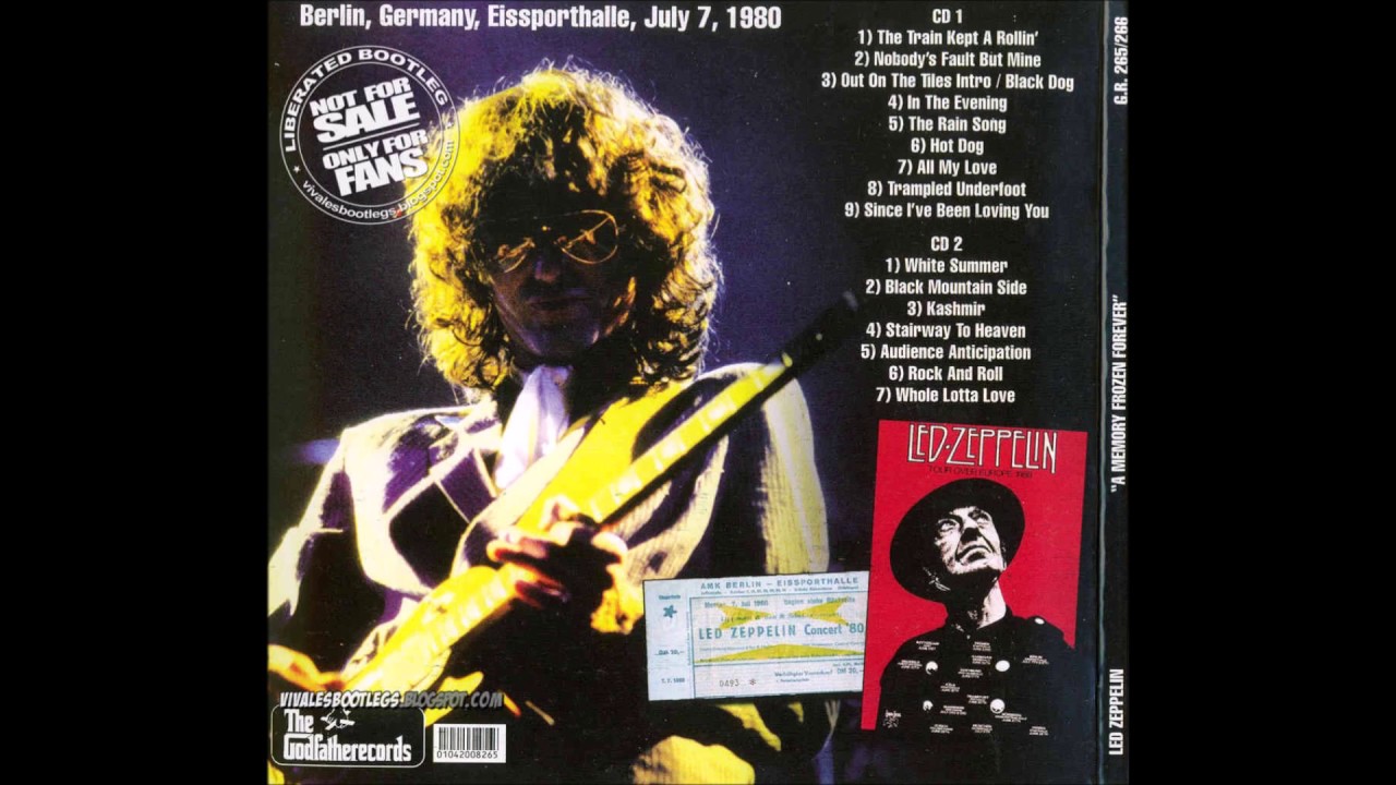 Led Zeppelin: Berlin, Germany; 7 July 1980 (The Last Show) - YouTube