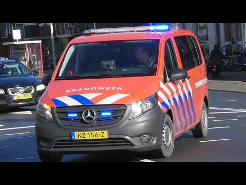 Prio 1 TS 08-2131, OVD 08-2091 en Duitse LeenHoogWerker 08-2151 met spoed naar Brand Cel in Nijmegen
