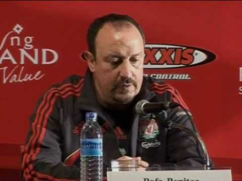 Rafa Benitez & Glen Johnson Liverpool FC Pre-season press conference