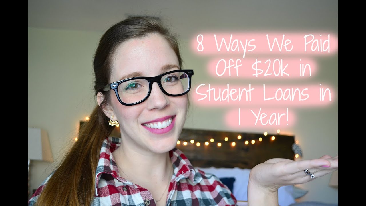 8 Things We Did to Pay Off $20k in Student Loans in 1 YEAR! || Life With Sarah