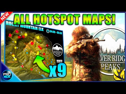 ALL 9 HOTSPOT MAPS! | Silver Ridge Peaks Guide 2024 - Call of the Wild Update