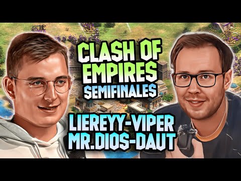 CLASH of EMPIRES - SEMIFINALES: THE VIPER vs LIEREYY - MR.YO vs DAUT  #ageofempires #aoe2