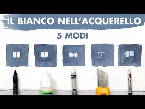 5 MODI di ottenere i BIANCHI con l'acquerello 🎨⚪