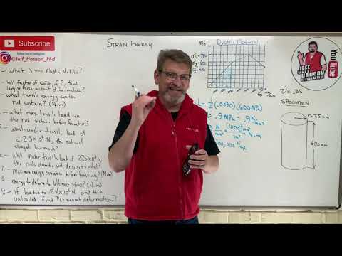 Mechanics of Materials: Lesson 12 - Strain Energy; Example Problems From Stress Strain Diagram