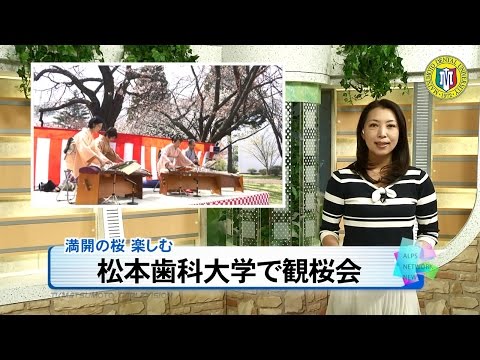 松本歯科大学で観桜会［ニュース映像］