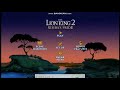 The Lion King 2 Simba S Pride 2004 DVD Menu Walkthrough Disc 1