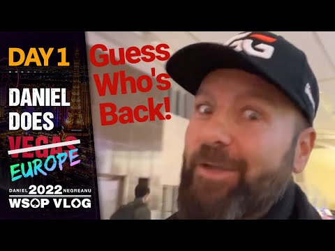 GUESS WHO'S BACK! - 2022 WSOP Europe Poker Vlog Day 1