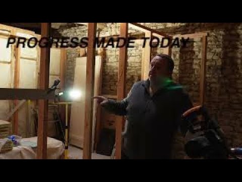Attic conversion Day 6 - Stud wall progress| We bought a 100 year old house to renovate in France