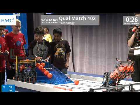 VEX Worlds 2016 - VEXIQ Elementary School - Technology - Qual 102 (1D 15A) 140