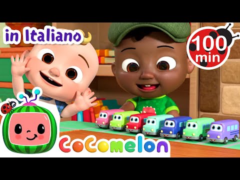 10 piccoli autobus colorati | Cody | Moonbug Kids - Cartoni Animati
