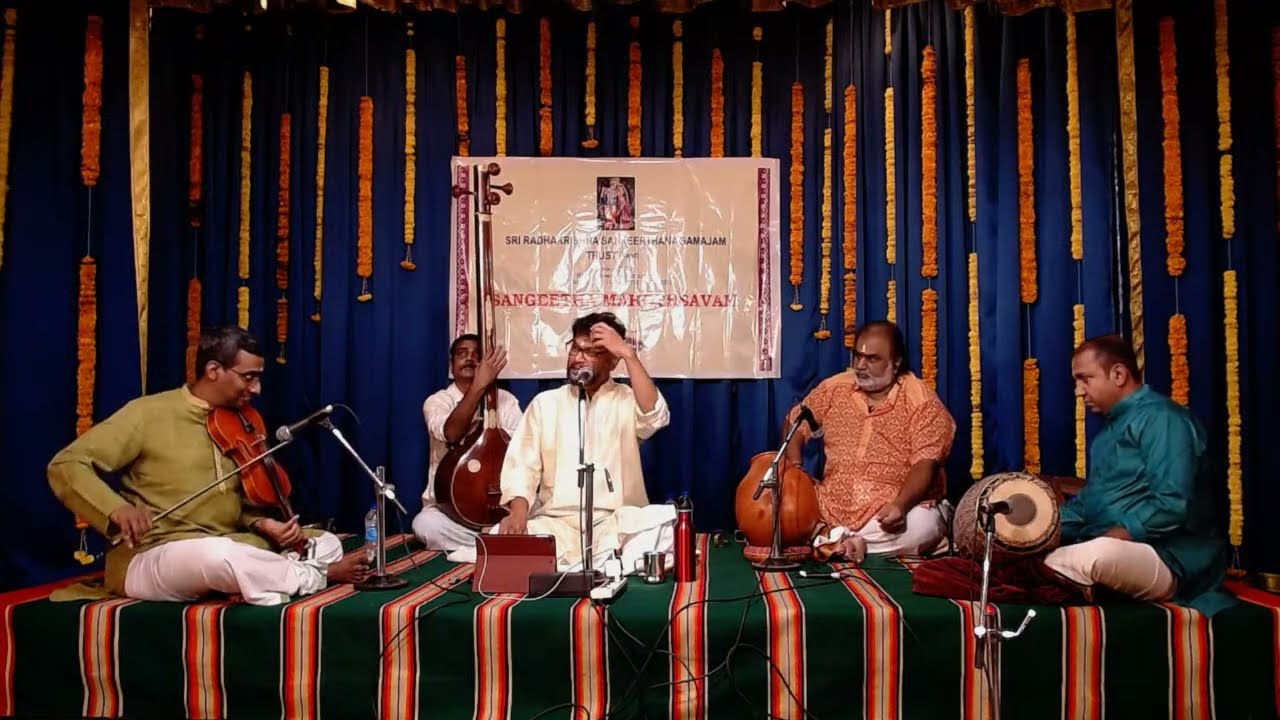B.U.Ganesh Prasad - Vocal Concert for Sri Radhakrishna Sankeerthana Samajam- Sangeetha Mahotsavam