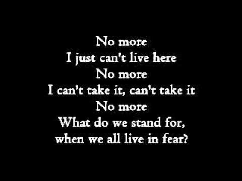Three Days Grace - No More (lyrics)