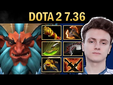Troll Gameplay Miracle with Battlefury and Basher - Dota 2 7.36