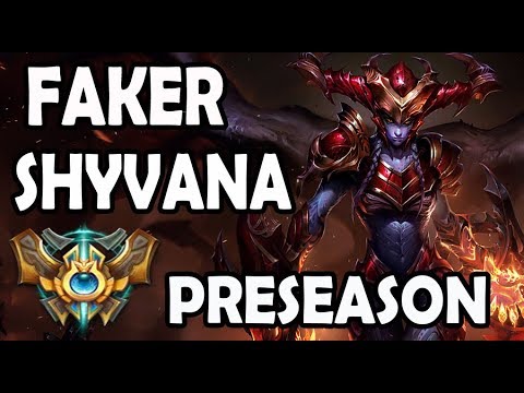 SKT T1 Faker Shyvana vs Lee Sin Jungle - Ranked Challenger Korea