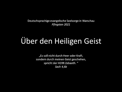 Pfingsten 2021 – Predigt