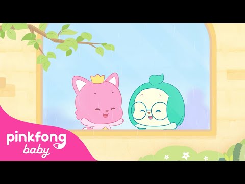 ピンクフォンとホギと一緒に雨の音でリラックスしよう｜赤ちゃんのための睡眠音｜ピンクフォンベビーフレンズ (Relaxing sounds of Rain with Pinkfong and Hogi | Sleep Sounds for Baby | Pinkfong! Baby Friends)