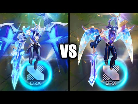 DRX Aatrox vs Prestige DRX Aatrox Skins Comparison (League of Legends)