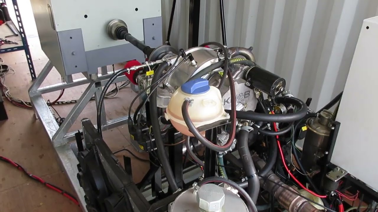 Testing Birotary Engine on Dynamometer 1