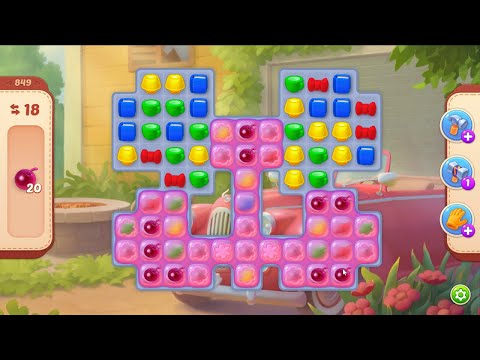 Homescapes level 849 - 18 Moves - No Boosters