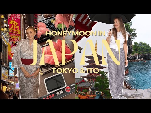 HONEYMOON IN JAPAN VLOG | 4 days exploring Tokyo & a relaxing ryokan stay in Ito