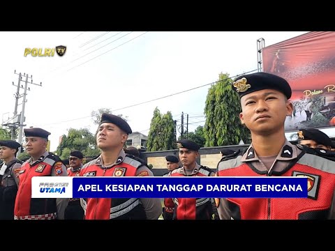 POLRESTA BANYUWANGI GELAR APEL KESIAPAN TANGGAP DARURAT BENCANA HIDROMETEOROLOGI
