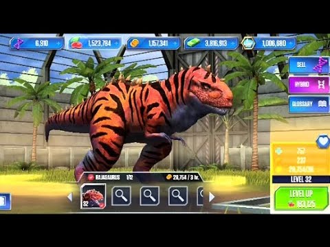RAJASAURUS MAX LEVEL 40 JURASSIC WORLD THE GAME [ Abeel Yt ]
