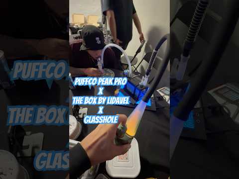 The Puffco Peak Pro & a Glasshole Rig with The Box by LidaVel — Unmatched Versatility on Display