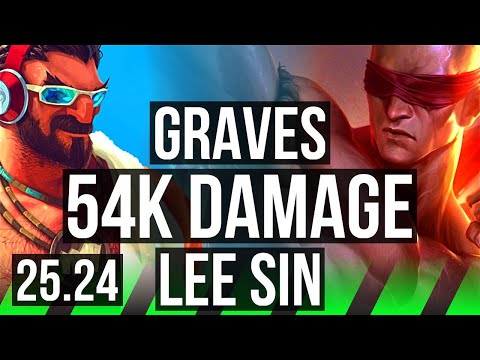 GRAVES vs LEE SIN (JGL) | Good KDA: 21/1/11, 54K damage | EUW Master | 25.24