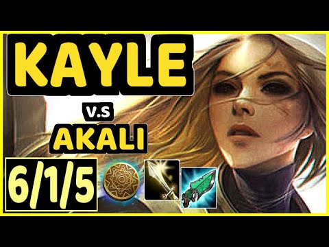 STROMPEST (KAYLE) vs AKALI - 6/1/5 KDA MID CHALLENGER GAMEPLAY - NA
