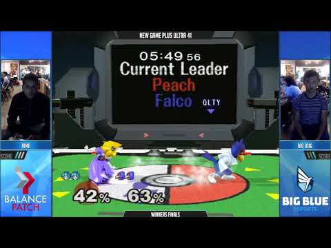 NGPU 41 SSBM - rime (Peach) vs. BigJoig (Falco) - Melee WF