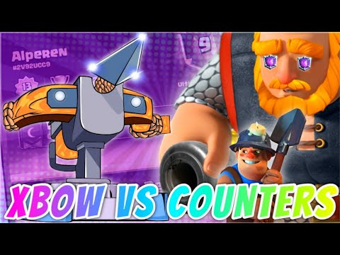Xbow Pump Vs RG Miner Hardest Counters -Clash Royale