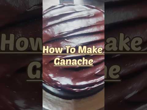 How To Make Chocolate Ganache | Dark Chocolate Truffle Recipe #recipeshorts  #bakingshorts