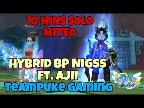 Flyff Universe - 10 mins Solo DPS Meteo Hybrid BP Ft. Ajiii and TeamPuke Gang