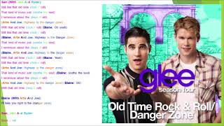 Old Time Rock &amp; Roll/Danger Zone Glee Lyrics