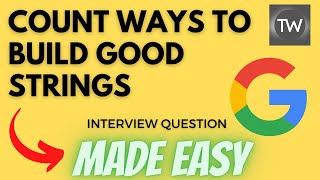 YouTube video 'Count Ways To Build Good Strings - Leetcode 2466 - Python'