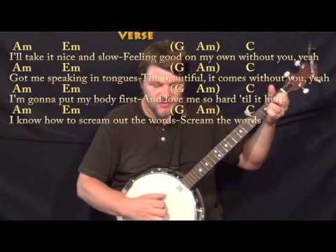 Love Myself (Hailee Steinfeld) Banjo Cover Lesson in Am with Chords/Lyrics