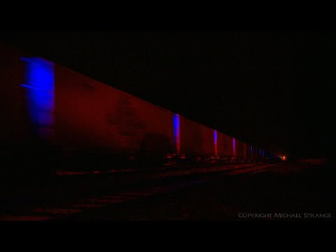 5MP9 SCT Freight Train At Night - PoathTV Australian Railways